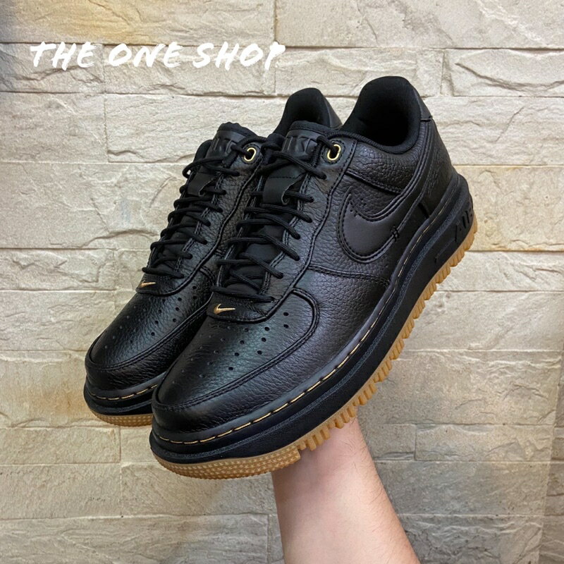 TheOneShop NIKE AIR FORCE 1 LUXE 黑色全黑膠底防水皮革DB4109-001