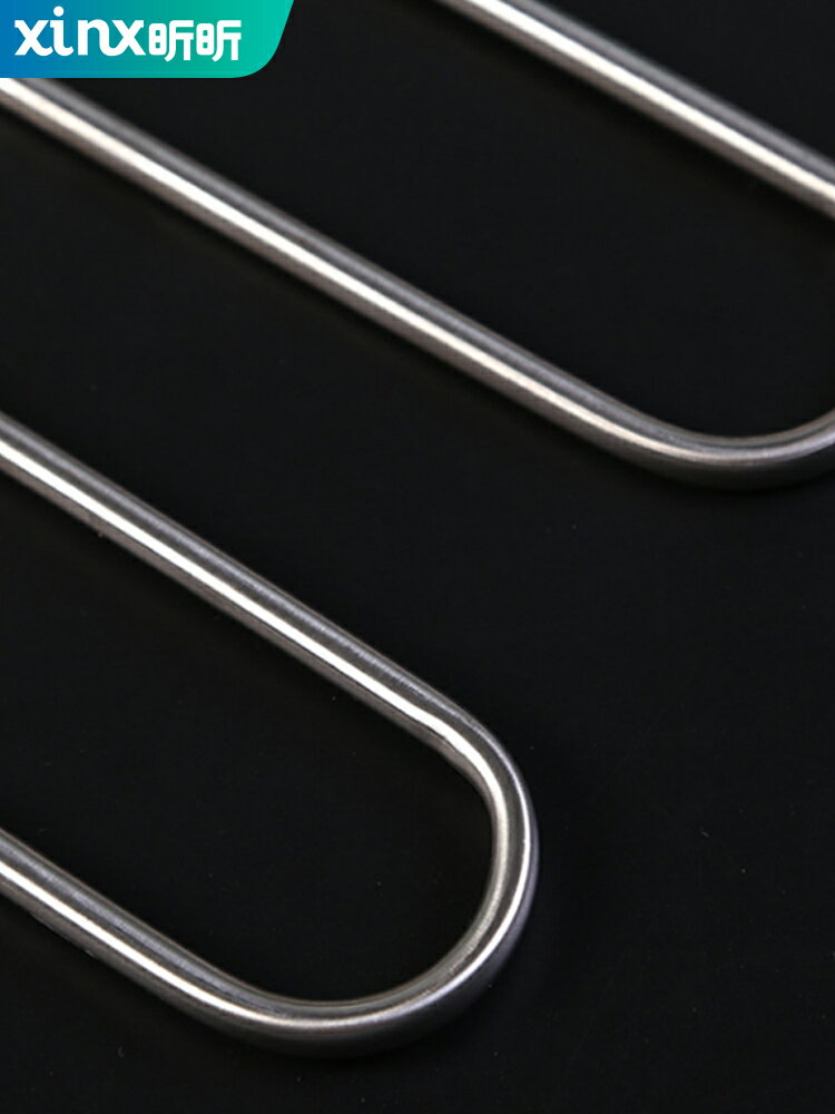 不銹鋼S型褲架家用無痕掛褲子衣架多層多功能魔術褲夾收納神器 3