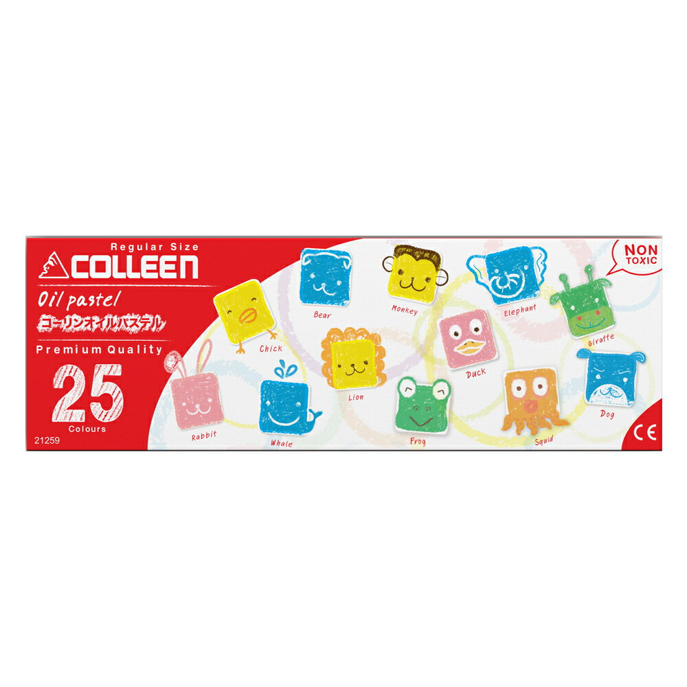【COLLEEN】可力油性粉蠟筆 25色 / 盒 21259｜領券最高折$220