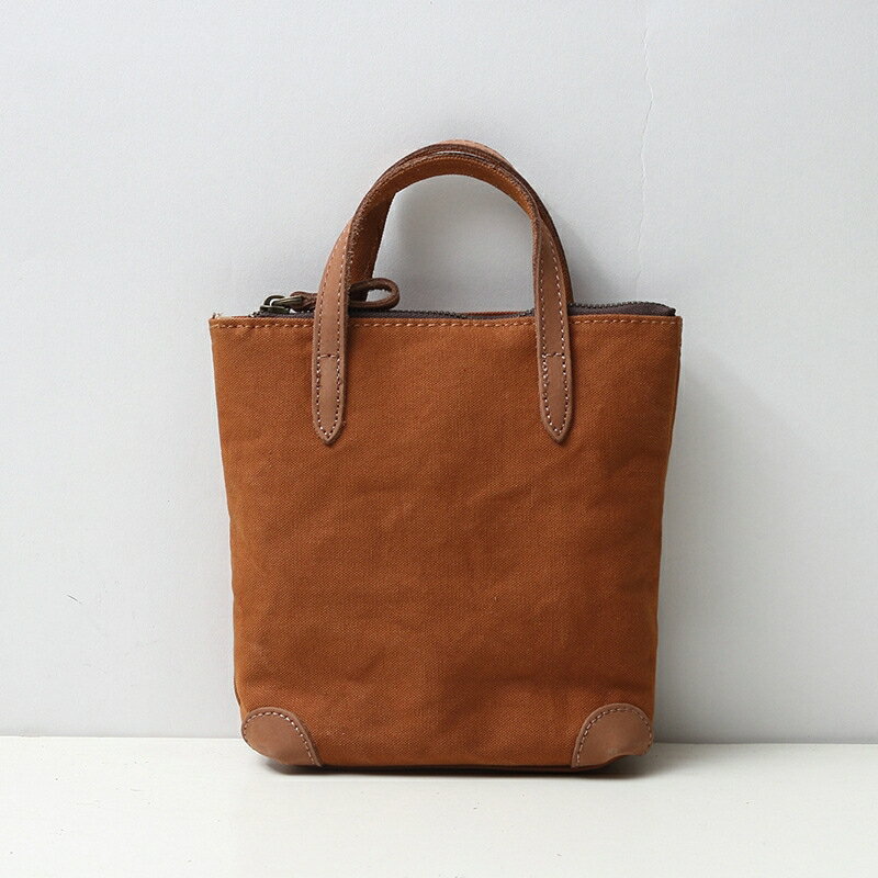 手提包帆布側背包-休閒搭真皮小方包斜背女包包4色73zy20【獨家進口】【米蘭精品】