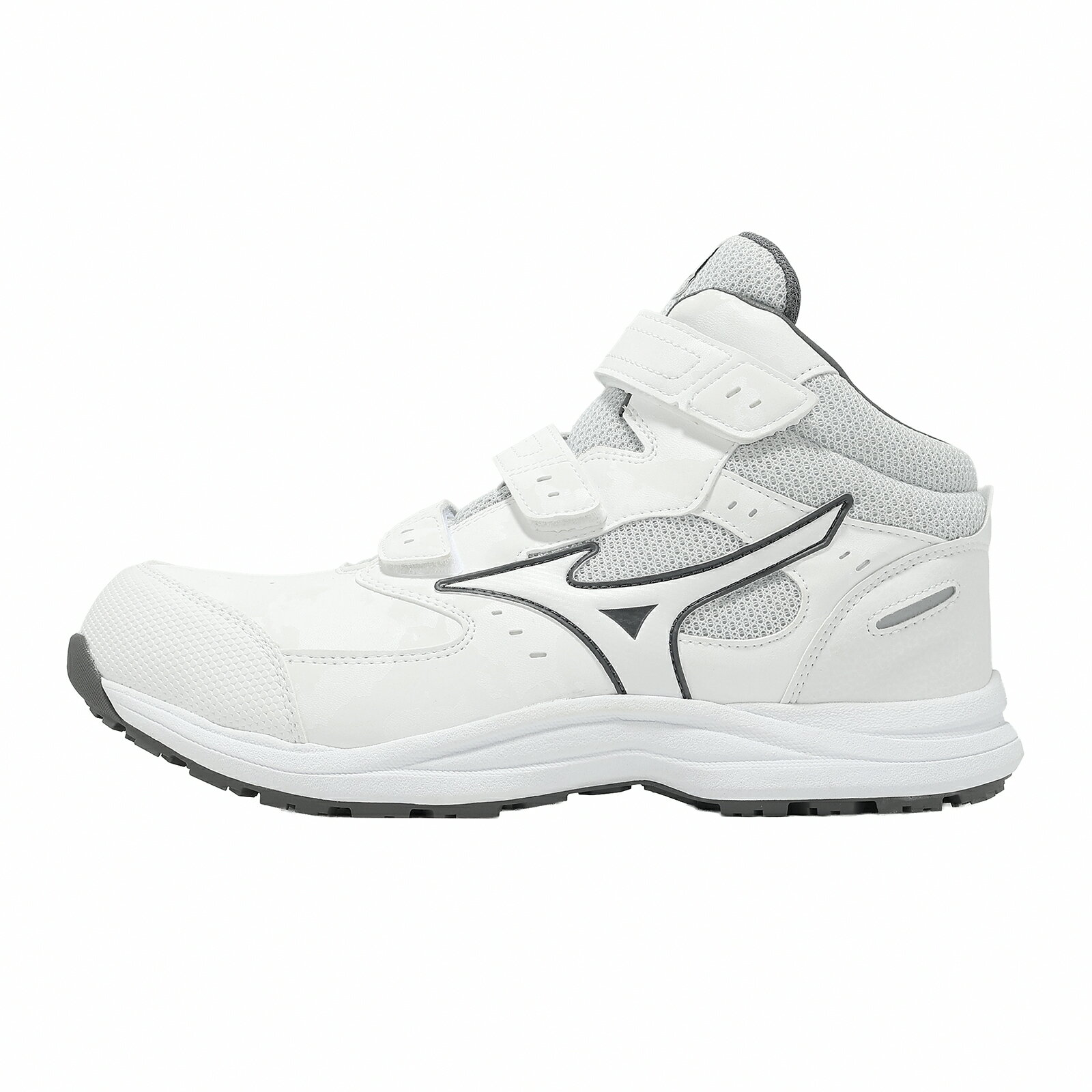 Mizuno 美津濃 工作鞋 Prime Fit LS III 21M 寬楦 男鞋 白 魔鬼氈 中筒 F1GA267101