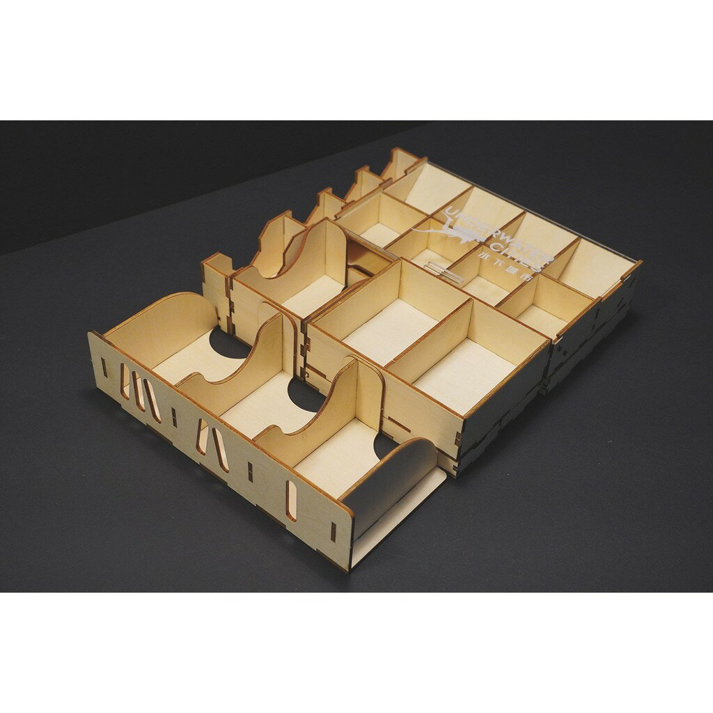 【桃園桌遊家】水下城市 Underwater Cities 桌遊收納盒【免膠組裝】【烏鴉盒子收納盒】 1