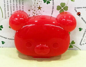 【震撼精品百貨】Rilakkuma San-X 拉拉熊懶懶熊 造型收納盒-紅色#59615 震撼日式精品百貨
