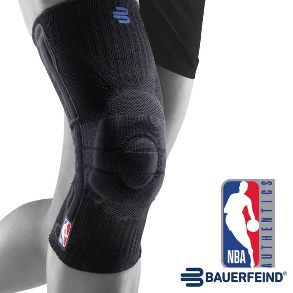 BAUERFEIND 保爾範 NBA 專業運動護膝 德國製 護具 運動護具 黑 單入裝 700001【樂買網】