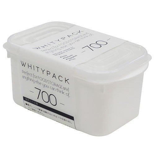 asdfkitty*日本製-YAMADA 白色保鮮盒-700ML-收納盒/食物分裝盒-冷凍.冷藏.分裝.-可微波