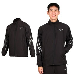 MIZUNO 男平織運動外套 (免運 立領外套 防潑 美津濃【03391349】≡排汗專家≡