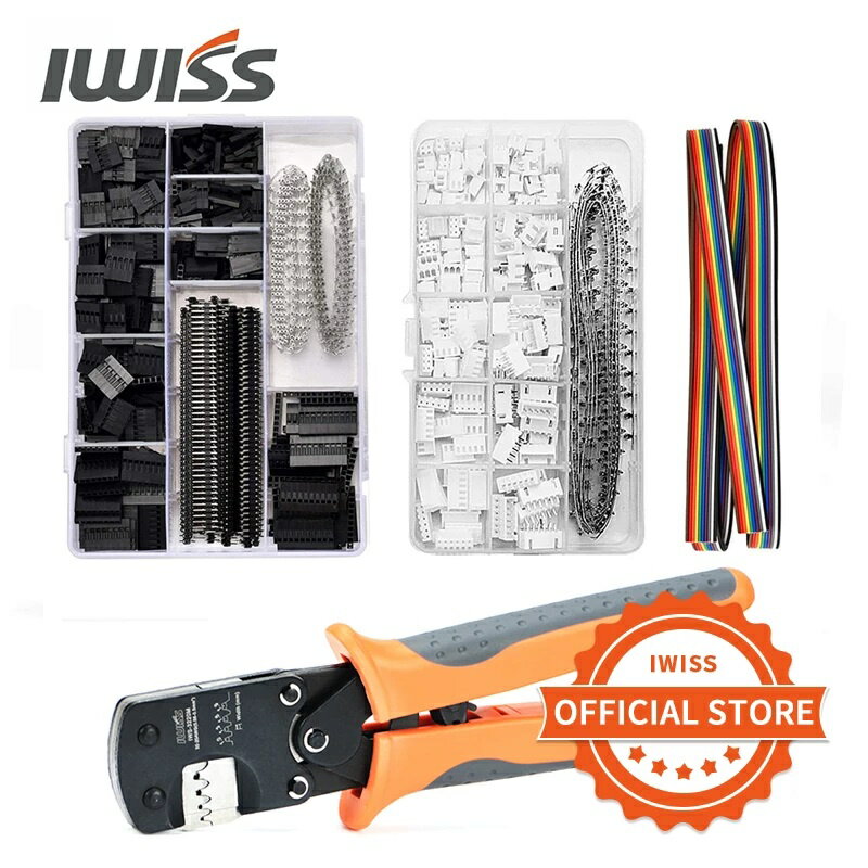 Iws-3220 壓接工具套件杜邦壓接鉗套裝 2.54mm JST-XH 連接器 2.54mm 杜邦端子電氣夾1