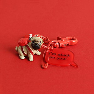 小狗鑰匙扣女韓國可愛創意一對情侶掛飾男士汽車鑰匙錬圈書包掛件 樂樂百貨