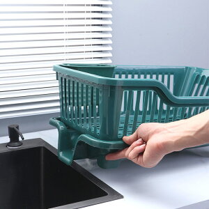 瀝水架洗碗置物架餐具濾水籃水槽瀝水籃廚房碗盤筷子收納架加厚