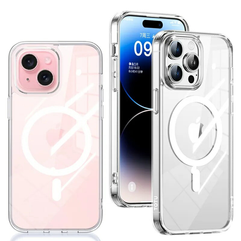 TOTU iphone15/iphone 14/14 pro/14 pro max 磁吸手機殼 防摔殼 保護殼 晶盾