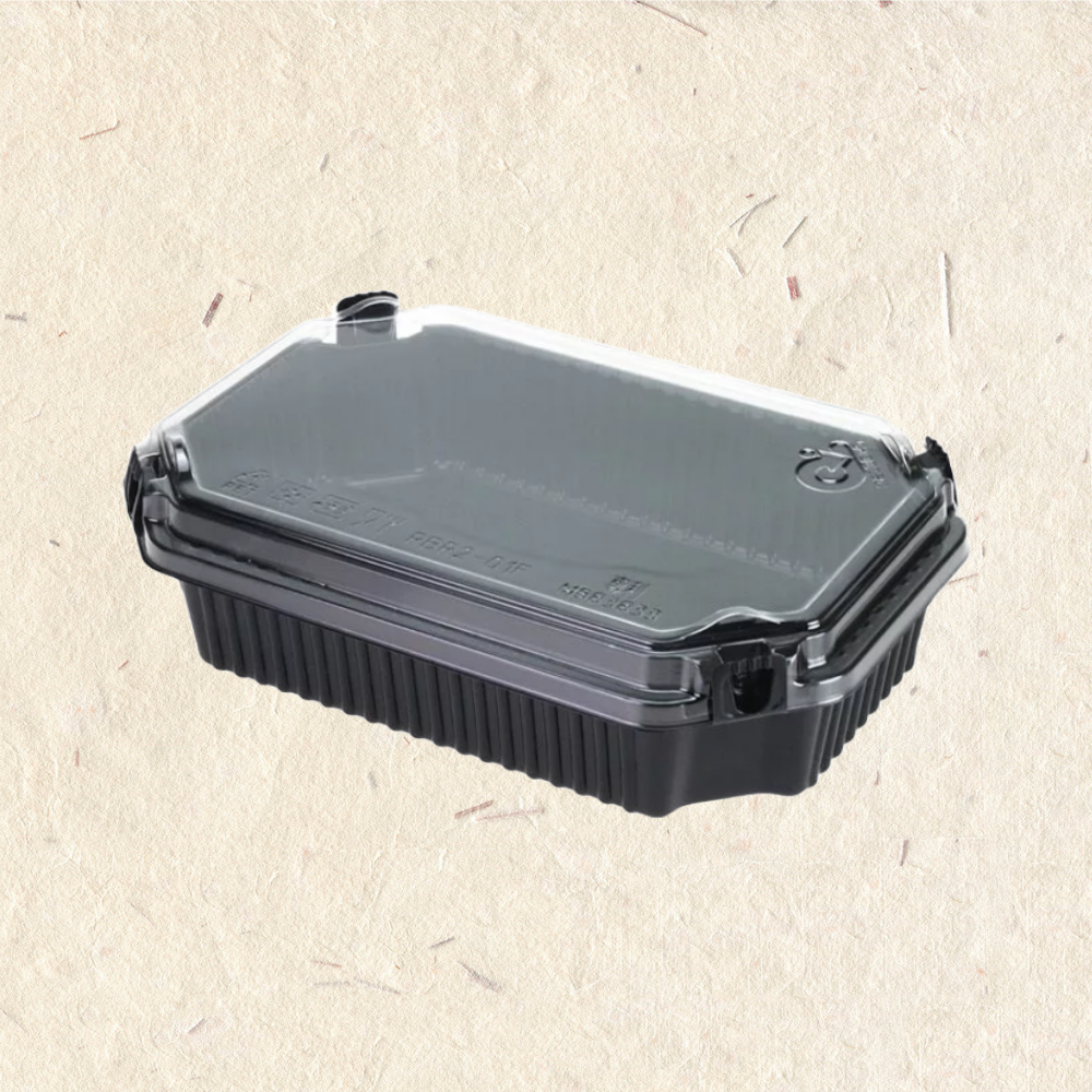 RELOCKS RBR1-01 單格餐盒 正方形餐盒 黑色塑膠餐盒 可微波餐盒 外帶餐盒 一次性餐盒 免洗餐具  環保餐盒 RBR1 1