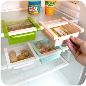 隔板層整理收納架 冰箱保鮮 收納架 廚房 創意 抽動式 儲物 置物 冰箱 ♚MY COLOR♚【Q046】