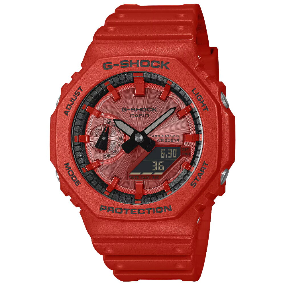 CASIO卡西歐 2100 系列 GA-2100RRB-4A 街頭潮流運動數位錶 45.4mm｜樂天領券現折★全館特惠中★指定刷卡回饋10%