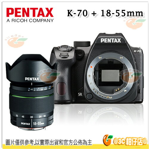 Pentax K-70 + 18-55mm 變焦單鏡組 防滴防塵防潑水 富堃公司貨 翻轉螢幕 K70