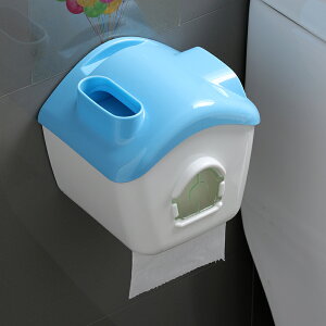衛生間紙巾盒吸盤式廁所手紙盒創意衛生紙廁紙架防水卷紙筒免打孔