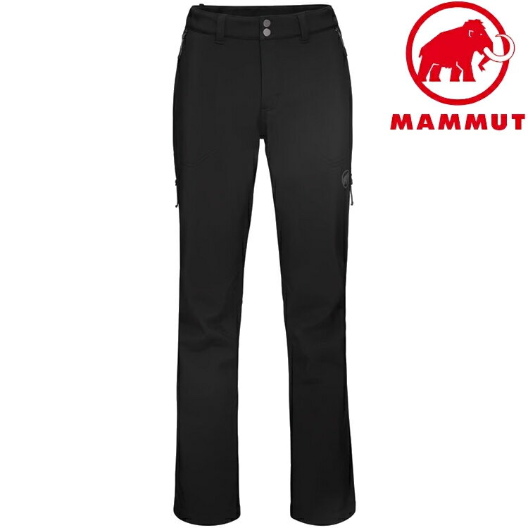 Mammut 長毛象 Runbold Winter SO Pants AF 男款 軟殼長褲/登山褲 1021-01400 0001 黑