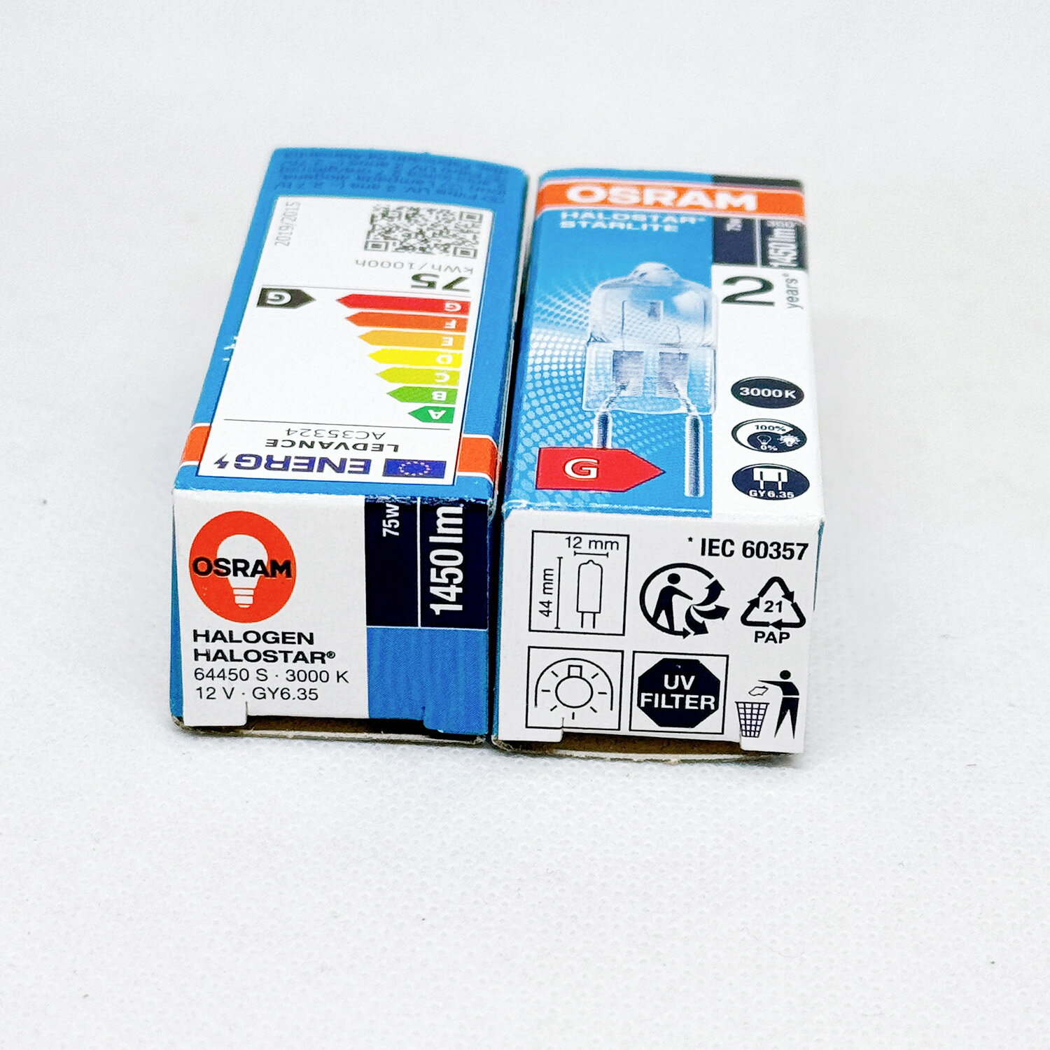 OSRAM 歐司朗 JC 12V 75W GY6.35 鹵素燈泡 64450S 鹵素豆泡 重點照明 2