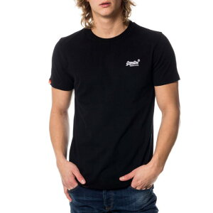 美國百分百【Superdry】極度乾燥 T恤 上衣 T-shirt 短袖 短T 經典 黑色 logo 素面 S M號 F235