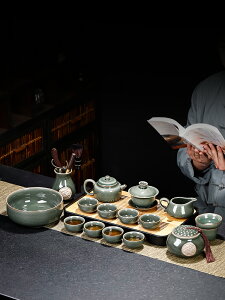 功夫茶具套裝 家用高檔辦公中式整套陶瓷茶杯泡茶用具【不二雜貨】