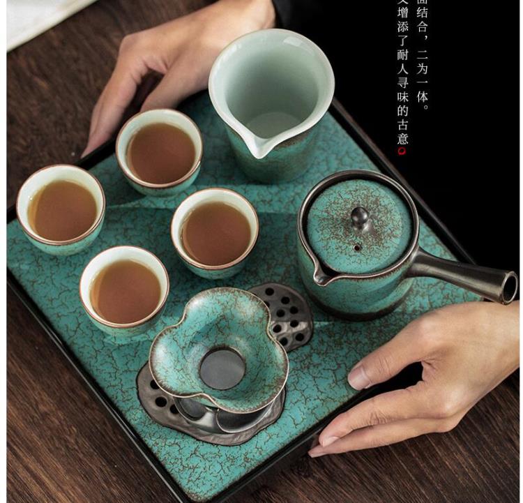 兮元記茶具套裝家用客廳輕奢高檔功夫泡茶小型茶盤辦公室會客禮盒【林之舍】