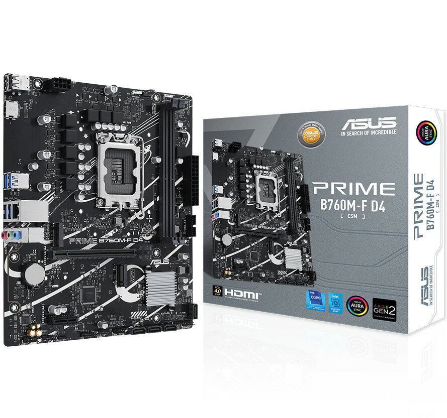 ASUS 華碩 PRIME B760M-F D4-CSM M-ATX 1700腳位 主機板
