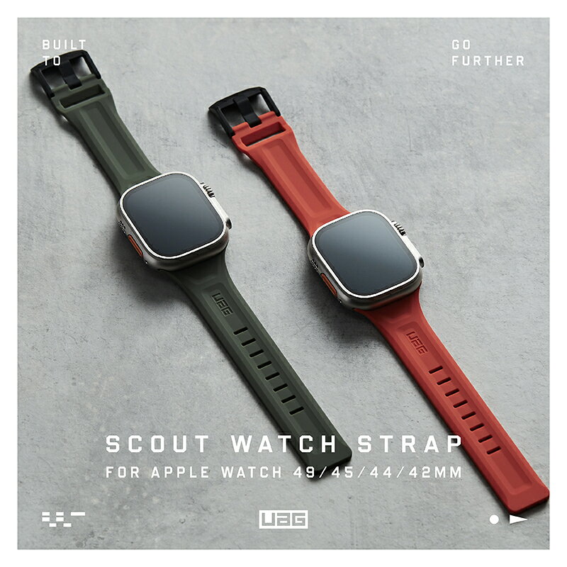 UAG new Scout 潮流 矽膠  錶帶 適用 Apple Watch 適用 42 44 45 49 mm 3