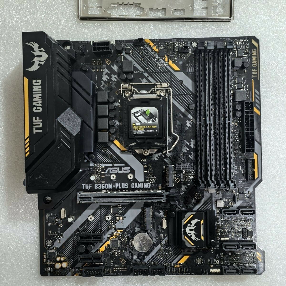 華碩 TUF B360M-PLUS GAMING 重砲手主機板 電競主機板 支援8代9代CPU DDR4 M-ATX 軍規耐用 高效散熱 穩定性能