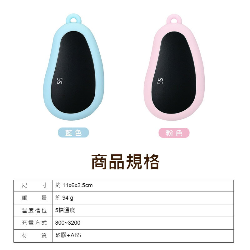 贈收納袋 IS-Q5 USB藍芽暖手寶 五檔恆溫 可連藍芽 可刷抖音/IG/YT影片 方便攜帶 安全防爆 溫度顯示 9
