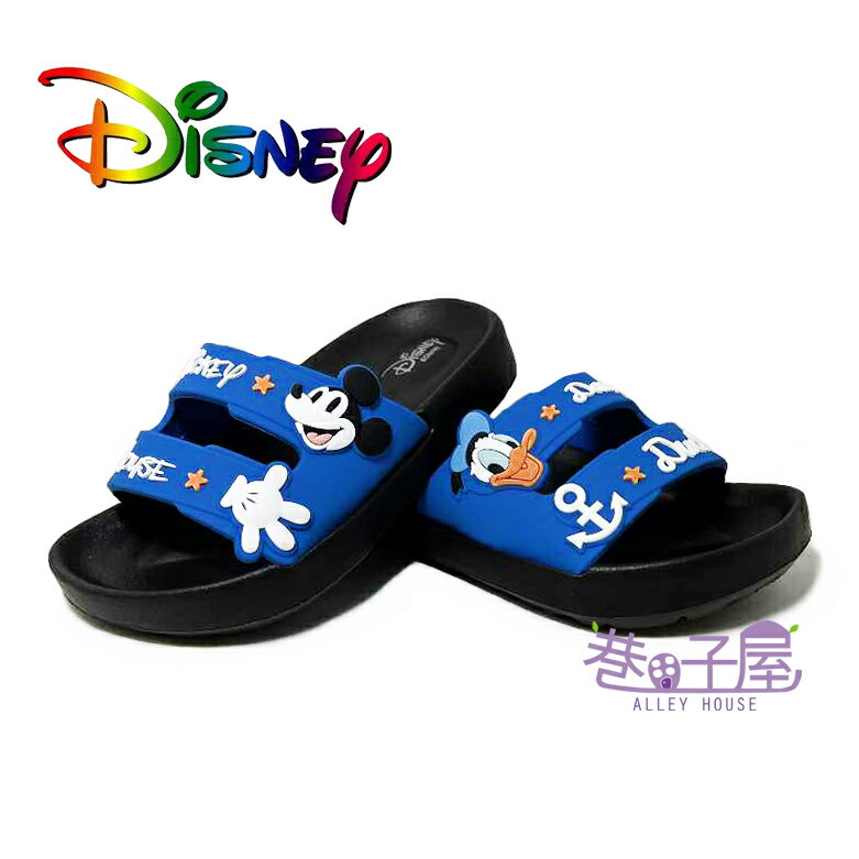 DISNEY迪士尼 童款米奇/唐老鴨立體造型輕量防水拖鞋 [122071] 藍 MIT台灣製造【巷子屋】