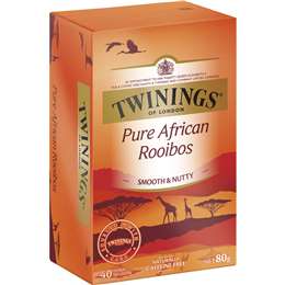 【TWININGS 唐寧茶包】南非國寶茶 博士茶 Rooibos 40入/盒