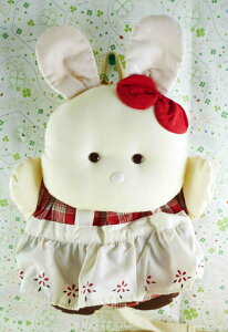 【震撼精品百貨】日本精品百貨 絨毛鎖圈-後背包-兔子造型-紅 震撼日式精品百貨