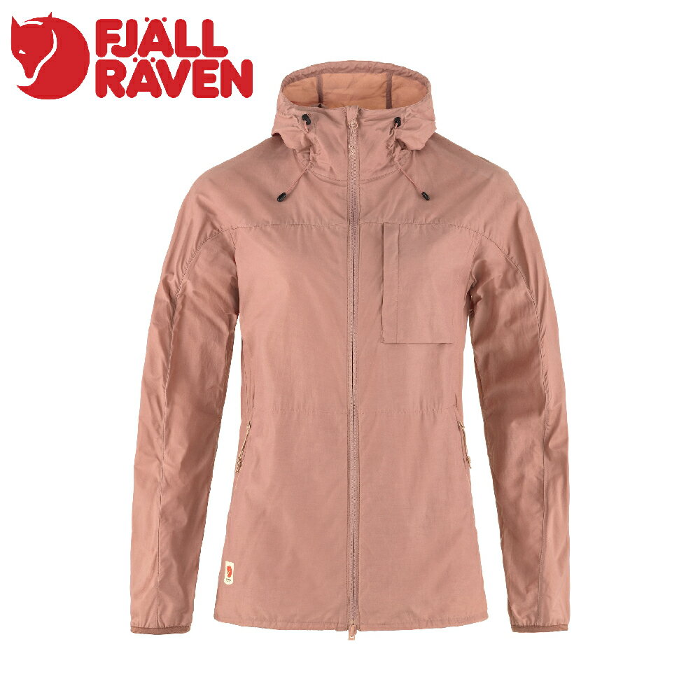 【Fjallraven 小狐狸 女 High Coast Wind Jacket 夾克《乾燥玫瑰》】F83516/防風外套