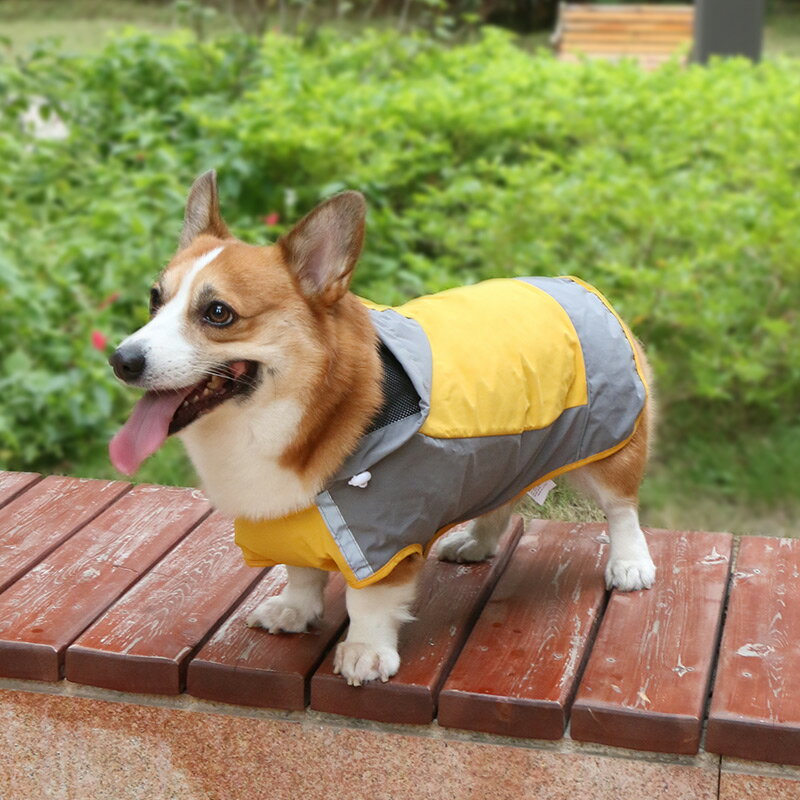 狗狗沖鋒衣雨衣小型犬中型犬防水狗衣服雨披寵物用品柯基雨天戶外 雙11全館免運