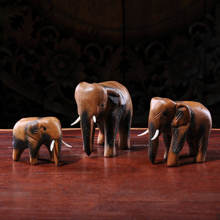 東南亞泰國工藝品家居飾品開業禮品客廳創意玄關酒柜招財小象擺件1入