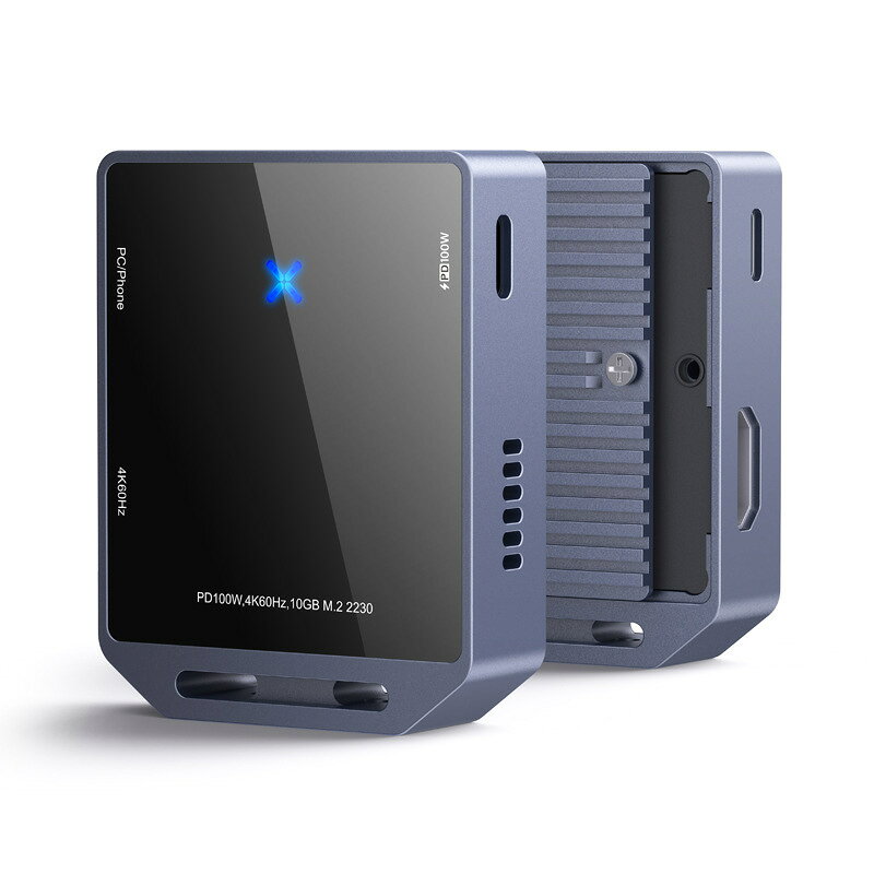 M.2硬碟盒SSD2230固態雙協議USB3.2擴充套件塢HDMI4K高畫質PD100W帶散熱【北歐居家生活】