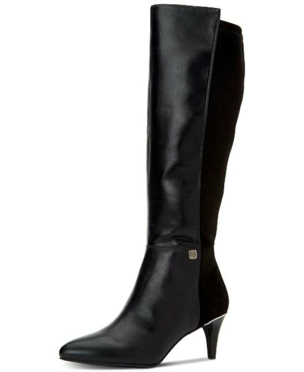 PairMySole: Alfani Womens hakuu Leather Pointed Toe Knee High | Rakuten.com