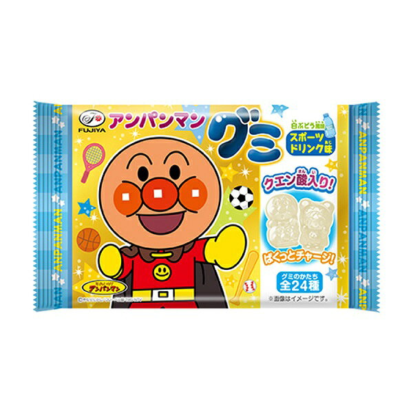 【江戶物語】FUJIYA 不二家 麵包超人造型軟糖 6粒入 葡萄/蘋果/水蜜桃風味 水果軟糖 QQ糖 日本原裝進口 0