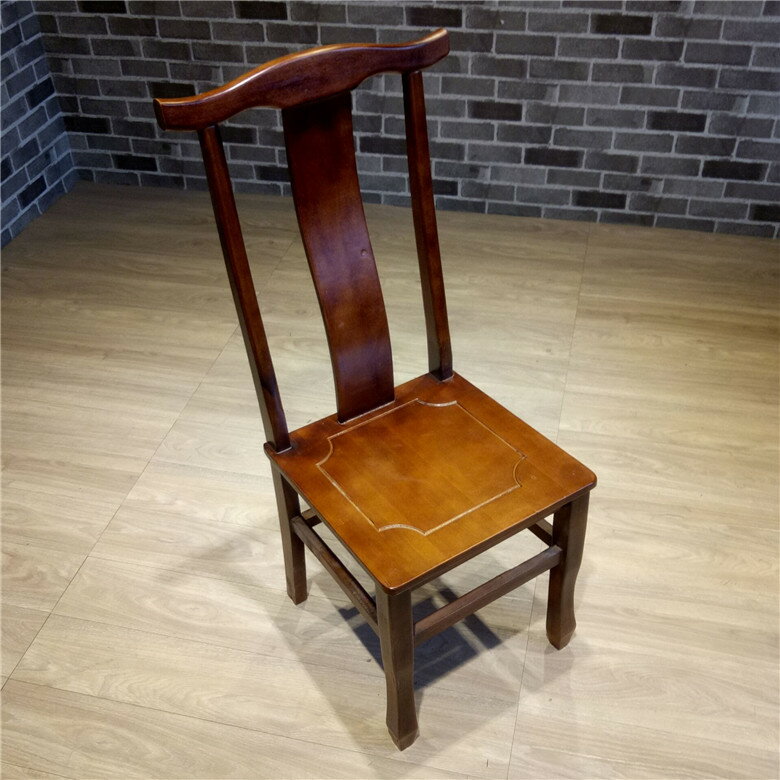 太師椅 碳化實木官帽椅扶手靠背椅仿古休閑家用餐椅牛角椅太師椅木椅子『CM47306』