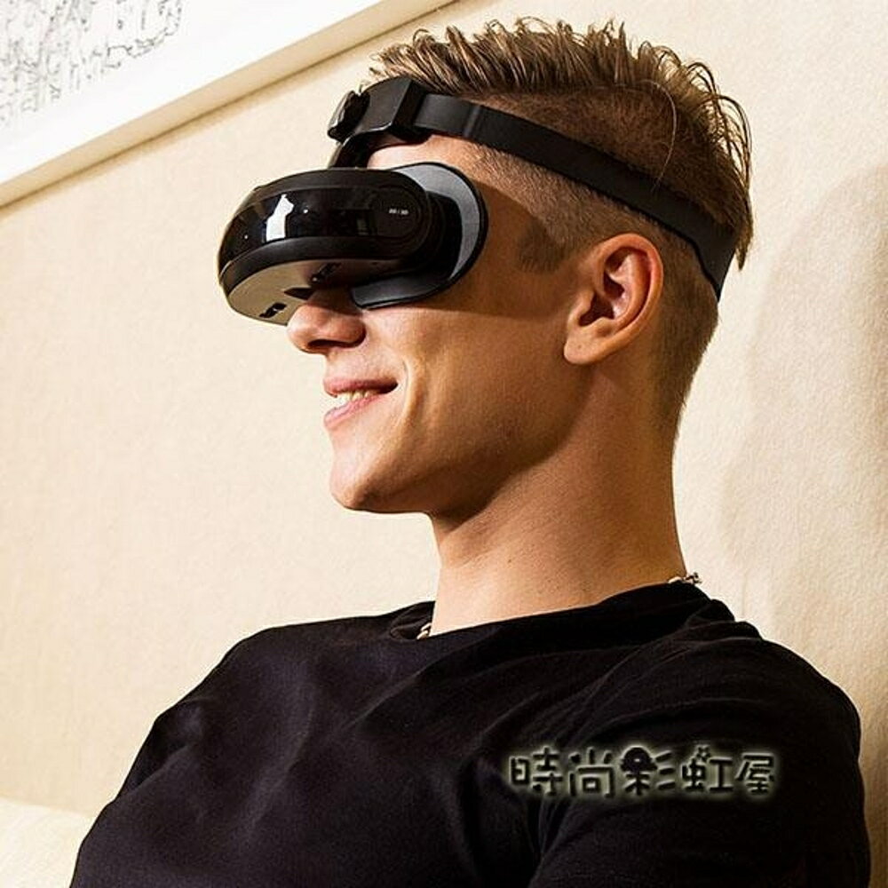 【4K影院】嗨鏡H2智慧視頻3D眼鏡全景頭戴式頭盔VR一體機虛擬現實「時尚彩虹屋」