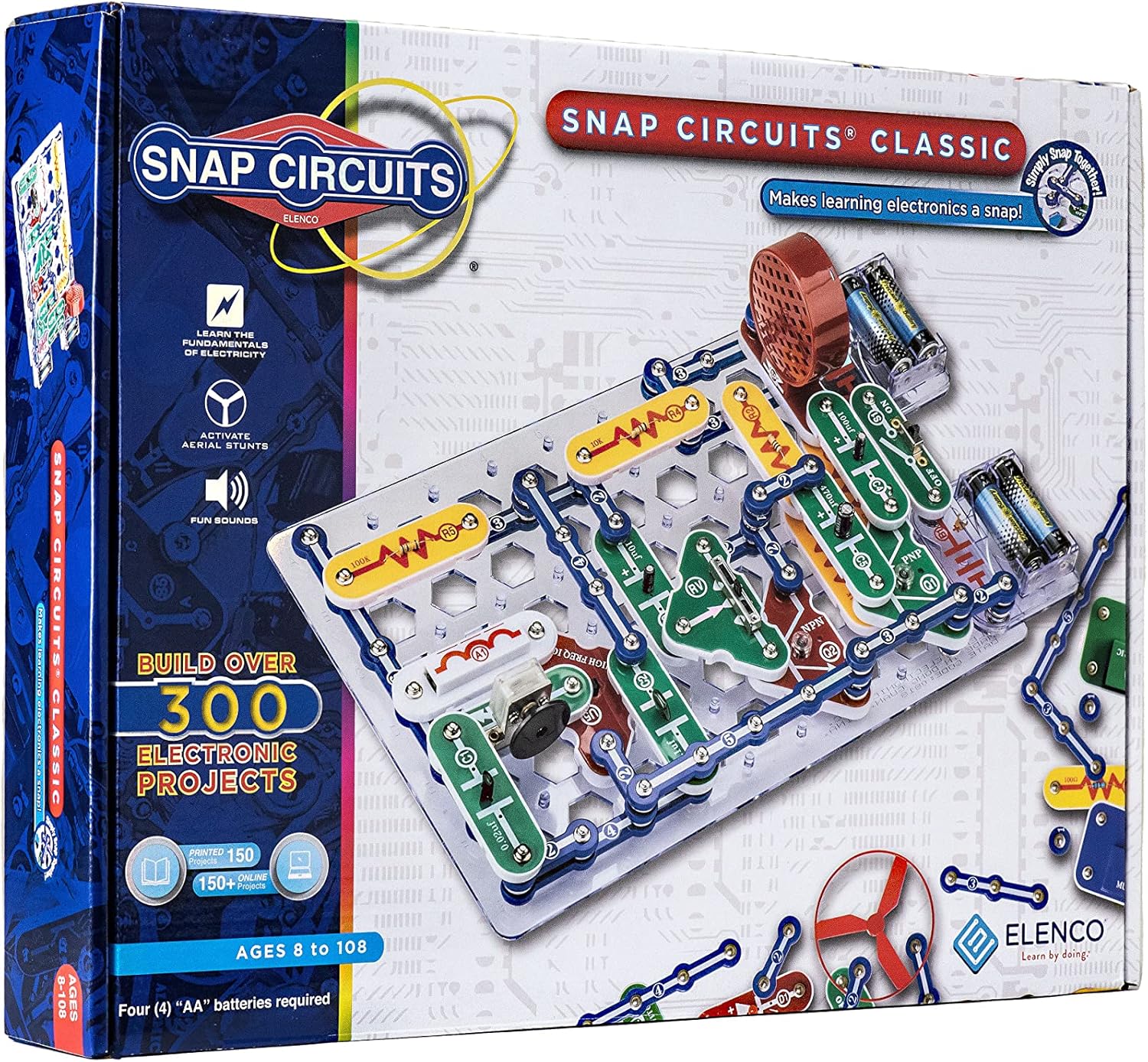 [4美國直購] Elenco Snap Circuits Classic SC-300 動動腦 電子電路套件組