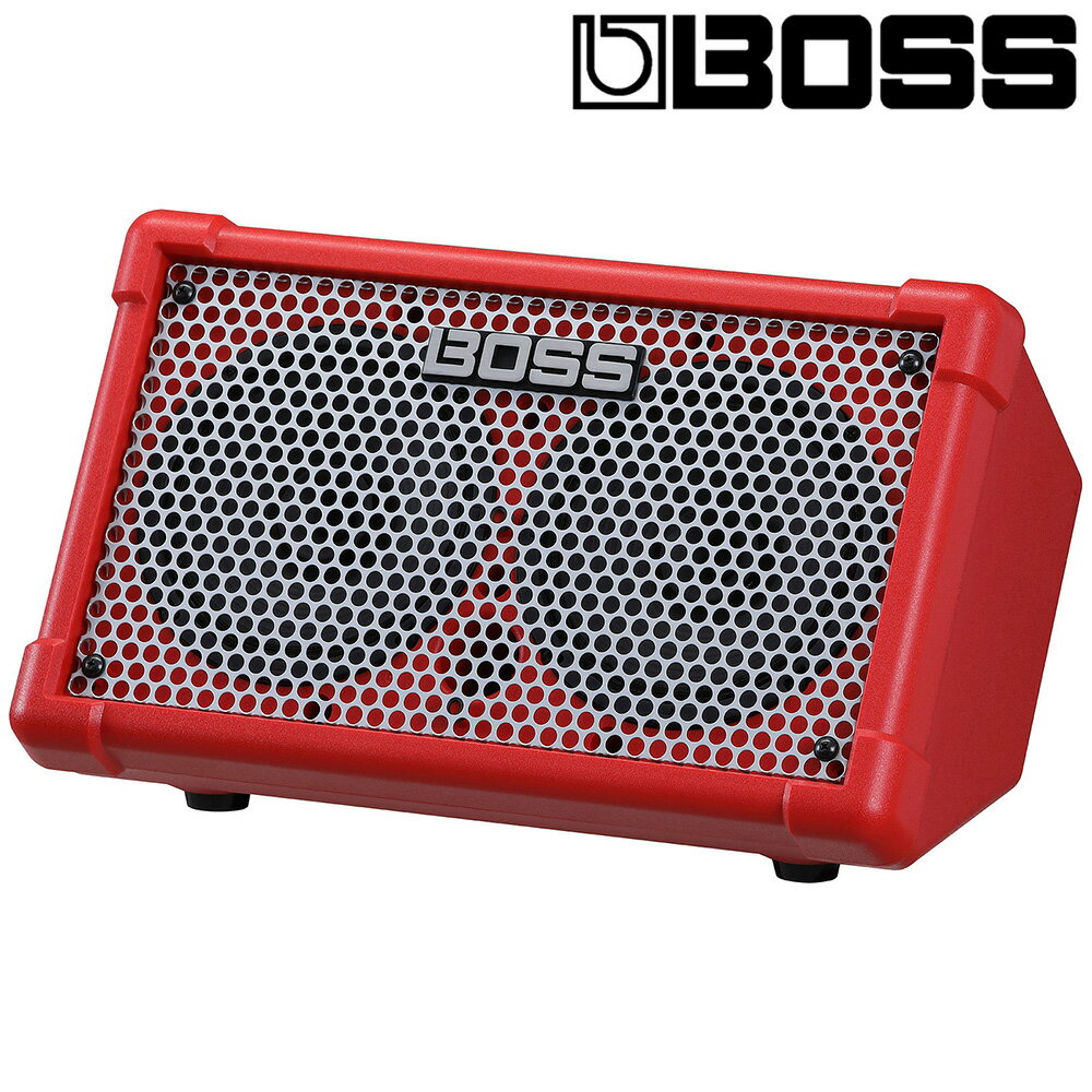 『BOSS 音箱』電池供電立體聲音箱擴大機 CUBE Street II 紅色款 / 公司貨保固