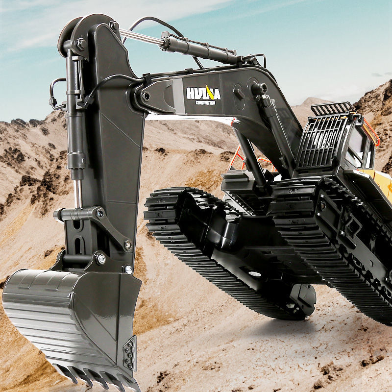 可開發票 遙控挖掘機超大號合金仿真挖土機工程車充電動模型男孩兒童玩具車