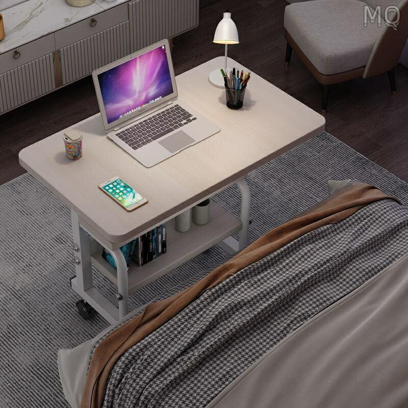 全新 簡易筆記本電腦桌懶人床上書桌家用簡約床頭學習桌可移動床邊桌子