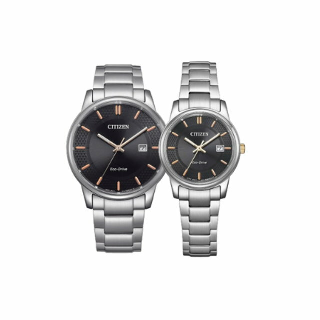 送禮首選★CITIZEN 星辰錶 藍寶石水晶鏡面簡約時尚光動能對錶/BM6977-70E+EW2317-76E  附提袋【全館滿額折價★APP下單點數4倍送】線上購買享_實體門市同步服務