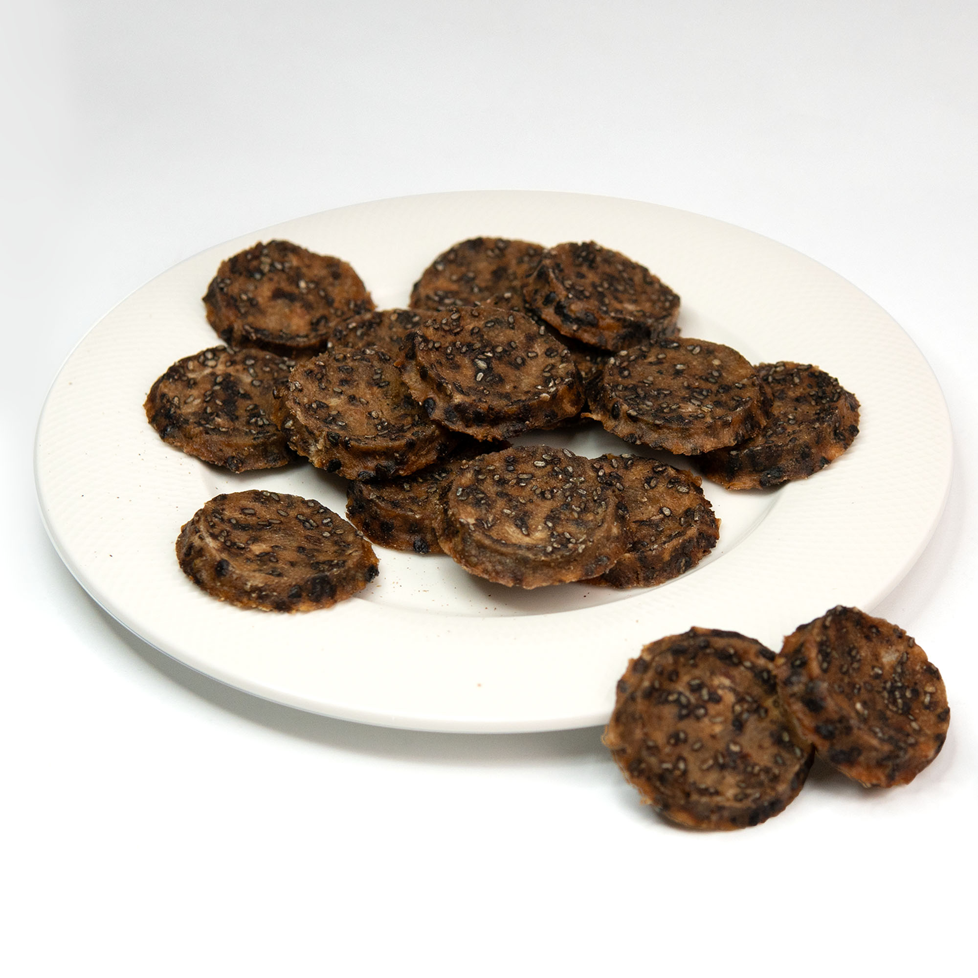 【毛孩膳坊】烘乾寵物零食-黑芝麻雞肉餅乾50g-5包入(開封即食/常溫保存/寵物零食) 2