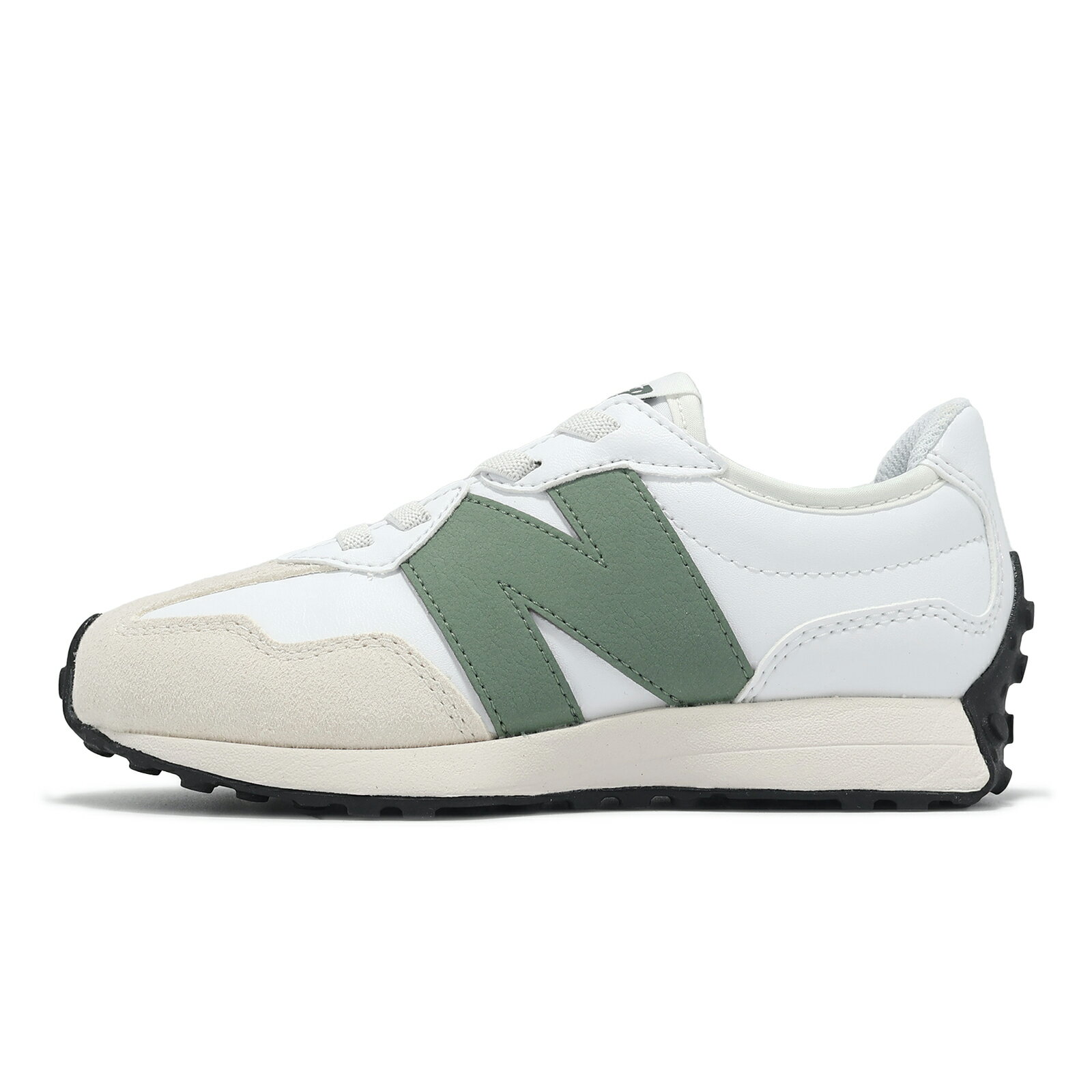 New Balance NB 休閒鞋 327 中童 寬楦 白 綠 透氣 緩衝 魔鬼氈 小朋友 運動鞋 NB PH327SJ-W