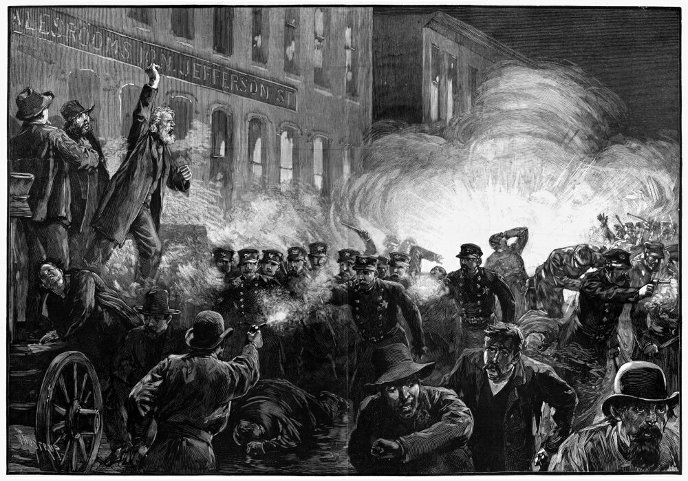 Posterazzi: The Haymarket Riot 1886 Nriot At The Meeting At Haymarket ...