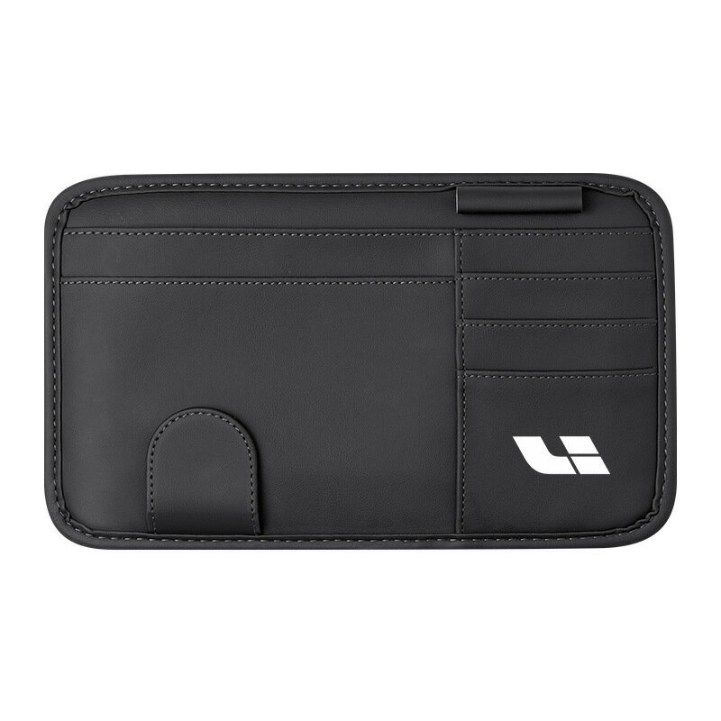 理想one L9 L7 L8汽車遮陽板收納包票據卡片袋眼鏡夾裝飾品