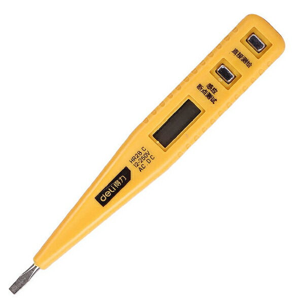 測電筆 驗電筆 一字起子型 液晶顯示 免電池 電子感應 電壓檢測 漏電檢測 交流 直流 1