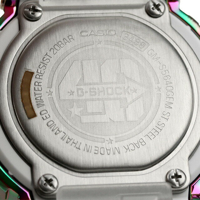 G-SHOCK クオーツGM-S5640GEM-7 ユニセックスデジタルスケルトンCASIO